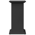 vidaXL Suport prezentare cu depozitare negru 31x30x60cm lemn prelucrat vidaXL Suport prezentare cu depozitare negru 31x30x60cm lemn prelucrat