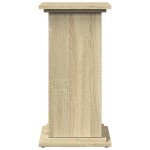 vidaXL Suport prezentare cu depozitare sonoma stejar 31x30x60 cm lemn vidaXL Suport prezentare cu depozitare sonoma stejar 31x30x60 cm lemn