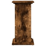 vidaXL Suport prezentare cu depozitare stejar fumuriu 31x30x60 cm lemn vidaXL Suport prezentare cu depozitare stejar fumuriu 31x30x60 cm lemn