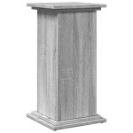 vidaXL Suport prezentare cu depozitare sonoma gri 31x30x60 cm lemn vidaXL Suport prezentare cu depozitare sonoma gri 31x30x60 cm lemn