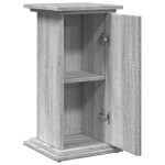 vidaXL Suport prezentare cu depozitare sonoma gri 31x30x60 cm lemn vidaXL Suport prezentare cu depozitare sonoma gri 31x30x60 cm lemn