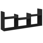 vidaXL Dulap de perete, 100x18x40 cm, negru, lemn prelucrat vidaXL Dulap de perete, 100x18x40 cm, negru, lemn prelucrat