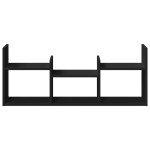 vidaXL Dulap de perete, 100x18x40 cm, negru, lemn prelucrat vidaXL Dulap de perete, 100x18x40 cm, negru, lemn prelucrat