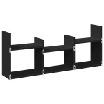 vidaXL Dulap de perete, 100x18x40 cm, negru, lemn prelucrat vidaXL Dulap de perete, 100x18x40 cm, negru, lemn prelucrat