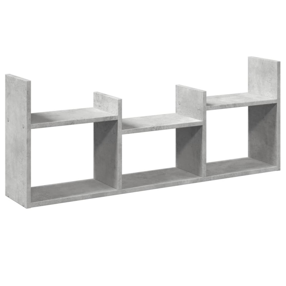 vidaXL Dulap de perete, gri beton, 100x18x40 cm, lemn prelucrat