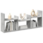 vidaXL Dulap de perete, gri beton, 100x18x40 cm, lemn prelucrat