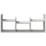 vidaXL Dulap de perete, gri beton, 100x18x40 cm, lemn prelucrat
