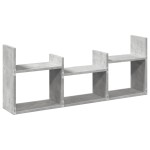 vidaXL Dulap de perete, gri beton, 100x18x40 cm, lemn prelucrat