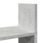 vidaXL Dulap de perete, gri beton, 100x18x40 cm, lemn prelucrat