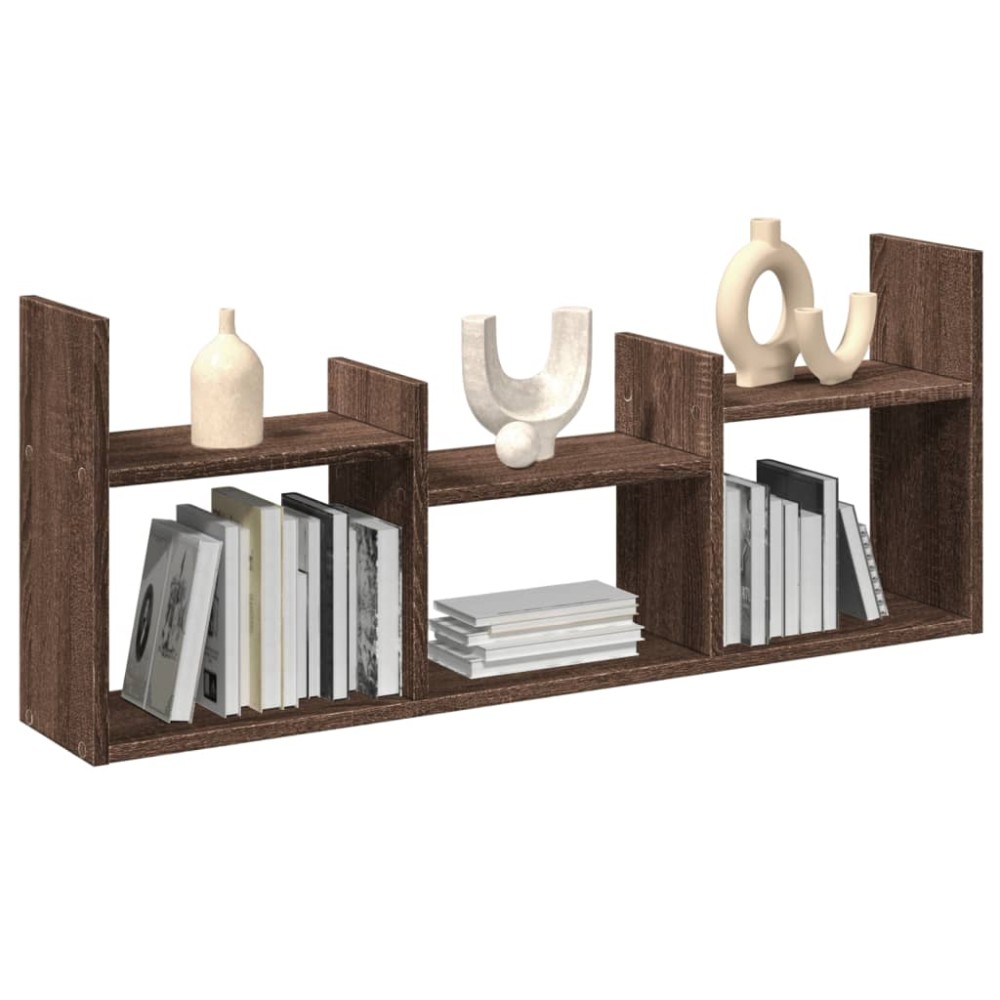vidaXL Dulap de perete, stejar maro, 100x18x40 cm, lemn prelucrat