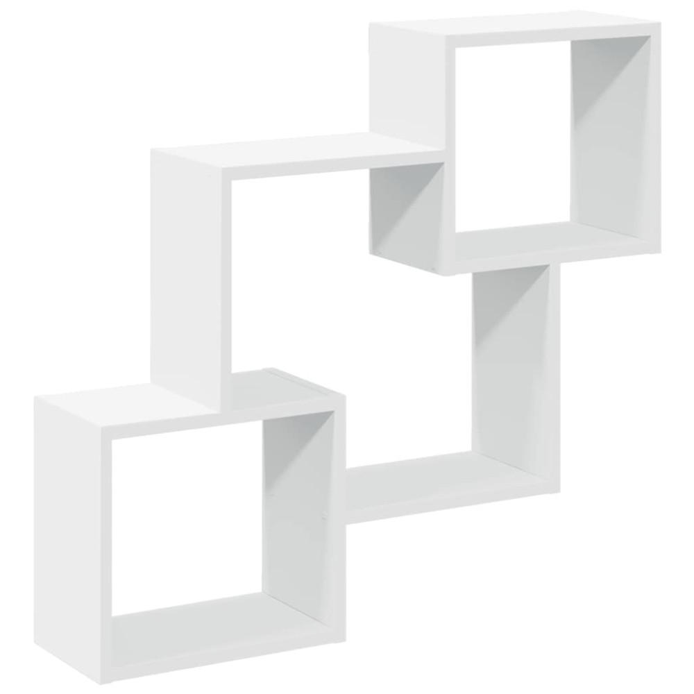 vidaXL Dulap de perete, alb, 78x18x71 cm, lemn prelucrat