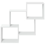 vidaXL Dulap de perete, alb, 78x18x71 cm, lemn prelucrat