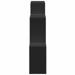vidaXL Dulap de perete, 78x18x71 cm, negru, lemn prelucrat