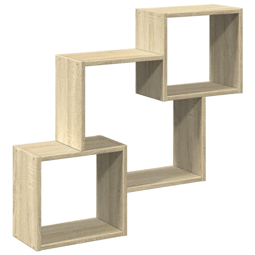 vidaXL Dulap de perete, 78x18x71 cm, stejar sonoma, lemn prelucrat