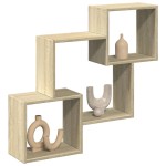 vidaXL Dulap de perete, 78x18x71 cm, stejar sonoma, lemn prelucrat vidaXL Dulap de perete, 78x18x71 cm, stejar sonoma, lemn prelucrat