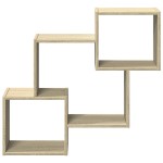 vidaXL Dulap de perete, 78x18x71 cm, stejar sonoma, lemn prelucrat vidaXL Dulap de perete, 78x18x71 cm, stejar sonoma, lemn prelucrat