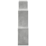 vidaXL Dulap de perete, gri beton, 78x18x71 cm, lemn prelucrat