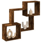 vidaXL Dulap de perete, 78x18x71 cm, stejar fumuriu, lemn prelucrat vidaXL Dulap de perete, 78x18x71 cm, stejar fumuriu, lemn prelucrat