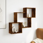 vidaXL Dulap de perete, 78x18x71 cm, stejar fumuriu, lemn prelucrat vidaXL Dulap de perete, 78x18x71 cm, stejar fumuriu, lemn prelucrat