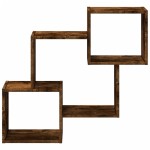 vidaXL Dulap de perete, 78x18x71 cm, stejar fumuriu, lemn prelucrat vidaXL Dulap de perete, 78x18x71 cm, stejar fumuriu, lemn prelucrat
