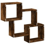 vidaXL Dulap de perete, 78x18x71 cm, stejar fumuriu, lemn prelucrat vidaXL Dulap de perete, 78x18x71 cm, stejar fumuriu, lemn prelucrat