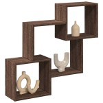 vidaXL Dulap de perete, 78x18x71 cm, stejar maro, lemn prelucrat vidaXL Dulap de perete, 78x18x71 cm, stejar maro, lemn prelucrat