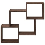 vidaXL Dulap de perete, 78x18x71 cm, stejar maro, lemn prelucrat vidaXL Dulap de perete, 78x18x71 cm, stejar maro, lemn prelucrat