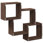 vidaXL Dulap de perete, 78x18x71 cm, stejar maro, lemn prelucrat vidaXL Dulap de perete, 78x18x71 cm, stejar maro, lemn prelucrat