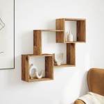 vidaXL Dulap de perete, lemn vechi, 78x18x71 cm, lemn prelucrat