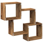 vidaXL Dulap de perete, lemn vechi, 78x18x71 cm, lemn prelucrat