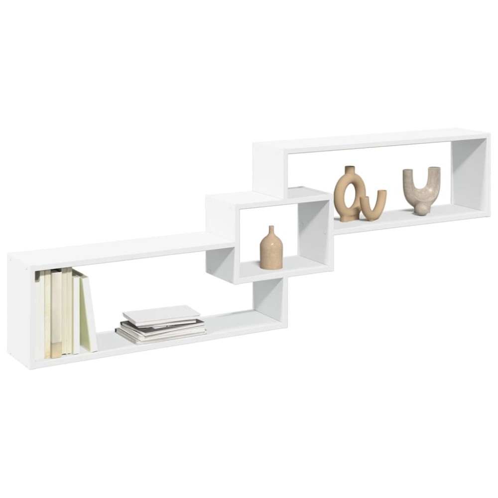 vidaXL Dulap de perete, alb, 158x18x53 cm, lemn prelucrat