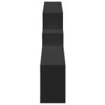 vidaXL Dulap de perete, negru, 158x18x53 cm, lemn prelucrat vidaXL Dulap de perete, negru, 158x18x53 cm, lemn prelucrat