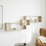 vidaXL Dulap de perete, stejar sonoma, 158x18x53 cm, lemn prelucrat vidaXL Dulap de perete, stejar sonoma, 158x18x53 cm, lemn prelucrat
