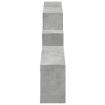 vidaXL Dulap de perete, gri beton, 158x18x53 cm, lemn prelucrat