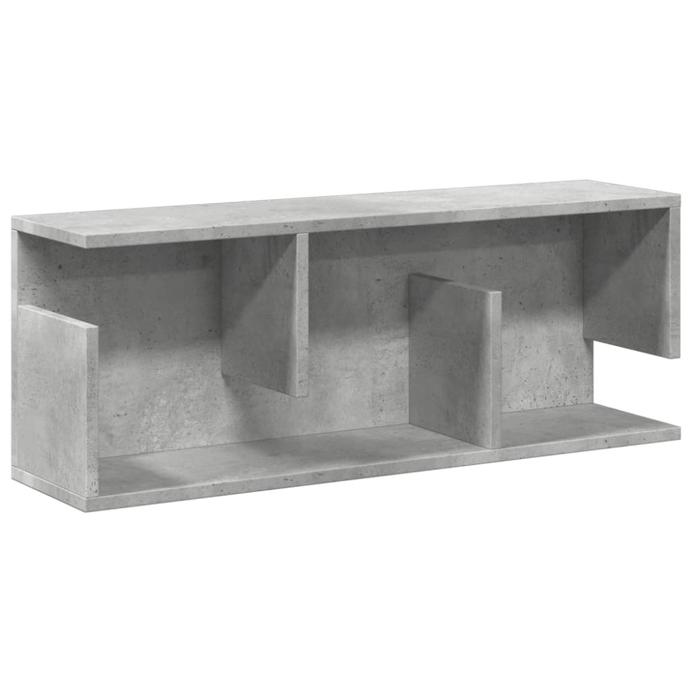 vidaXL Dulap de perete, gri beton, 80x20x30 cm, lemn prelucrat