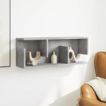 vidaXL Dulap de perete, gri beton, 80x20x30 cm, lemn prelucrat vidaXL Dulap de perete, gri beton, 80x20x30 cm, lemn prelucrat