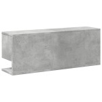vidaXL Dulap de perete, gri beton, 80x20x30 cm, lemn prelucrat vidaXL Dulap de perete, gri beton, 80x20x30 cm, lemn prelucrat