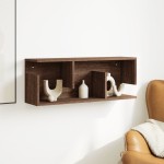 vidaXL Dulap de perete, stejar maro, 80x20x30 cm, lemn compozit vidaXL Dulap de perete, stejar maro, 80x20x30 cm, lemn compozit
