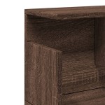 vidaXL Dulap de perete, stejar maro, 80x20x30 cm, lemn compozit vidaXL Dulap de perete, stejar maro, 80x20x30 cm, lemn compozit
