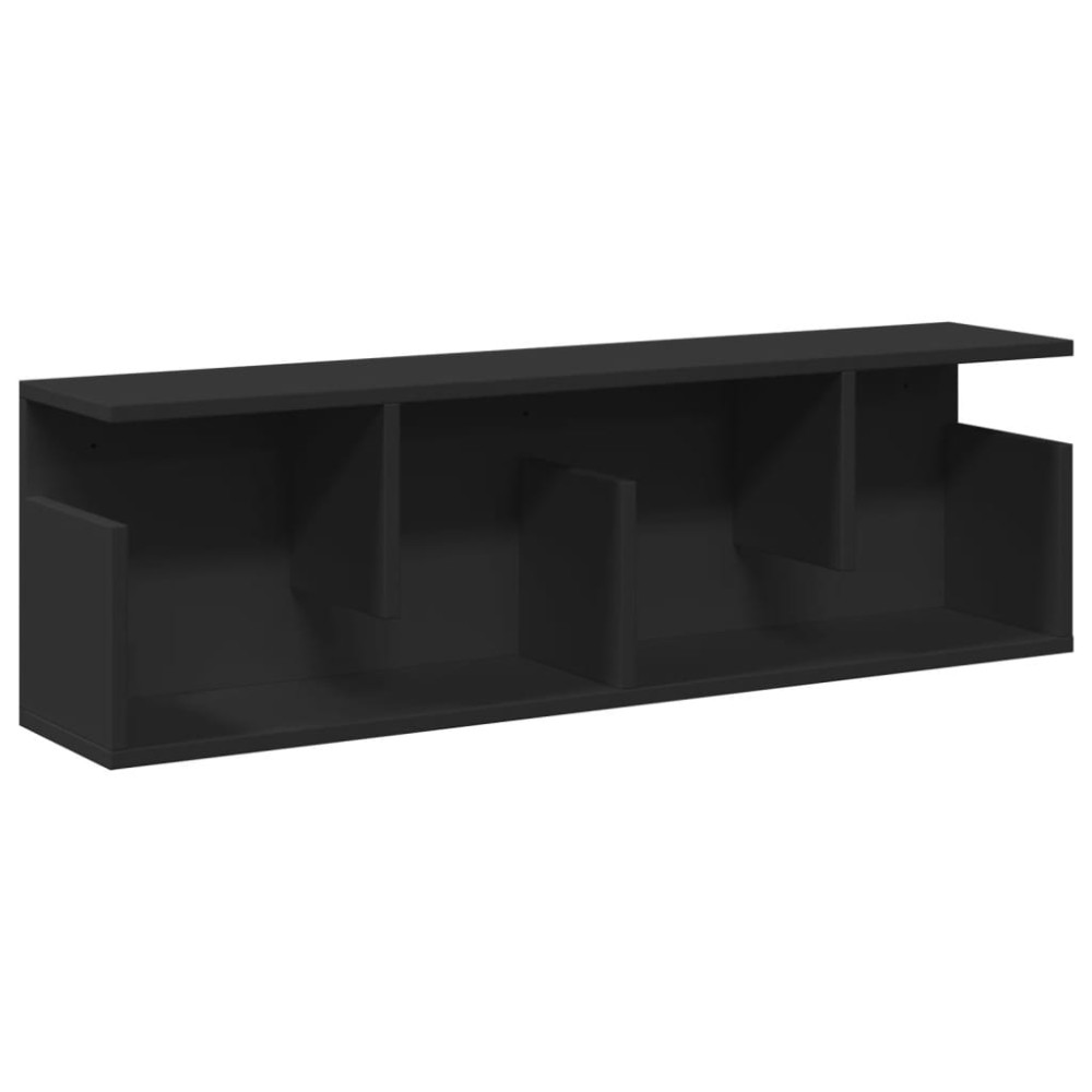 vidaXL Dulap de perete, negru, 100x20x30 cm, lemn prelucrat