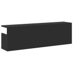 vidaXL Dulap de perete, negru, 100x20x30 cm, lemn prelucrat vidaXL Dulap de perete, negru, 100x20x30 cm, lemn prelucrat
