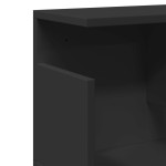 vidaXL Dulap de perete, negru, 100x20x30 cm, lemn prelucrat vidaXL Dulap de perete, negru, 100x20x30 cm, lemn prelucrat