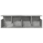 vidaXL Dulap de perete, gri beton, 100x20x30 cm, lemn prelucrat