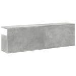 vidaXL Dulap de perete, gri beton, 100x20x30 cm, lemn prelucrat