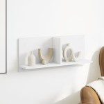 vidaXL Dulap de perete, alb, 70x16,5x30 cm, lemn prelucrat vidaXL Dulap de perete, alb, 70x16,5x30 cm, lemn prelucrat