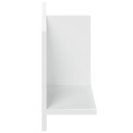 vidaXL Dulap de perete, alb, 70x16,5x30 cm, lemn prelucrat vidaXL Dulap de perete, alb, 70x16,5x30 cm, lemn prelucrat