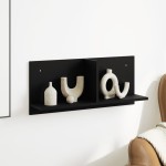 vidaXL Dulap de perete, negru, 70x16,5x30 cm, lemn prelucrat