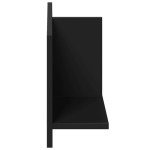 vidaXL Dulap de perete, negru, 70x16,5x30 cm, lemn prelucrat