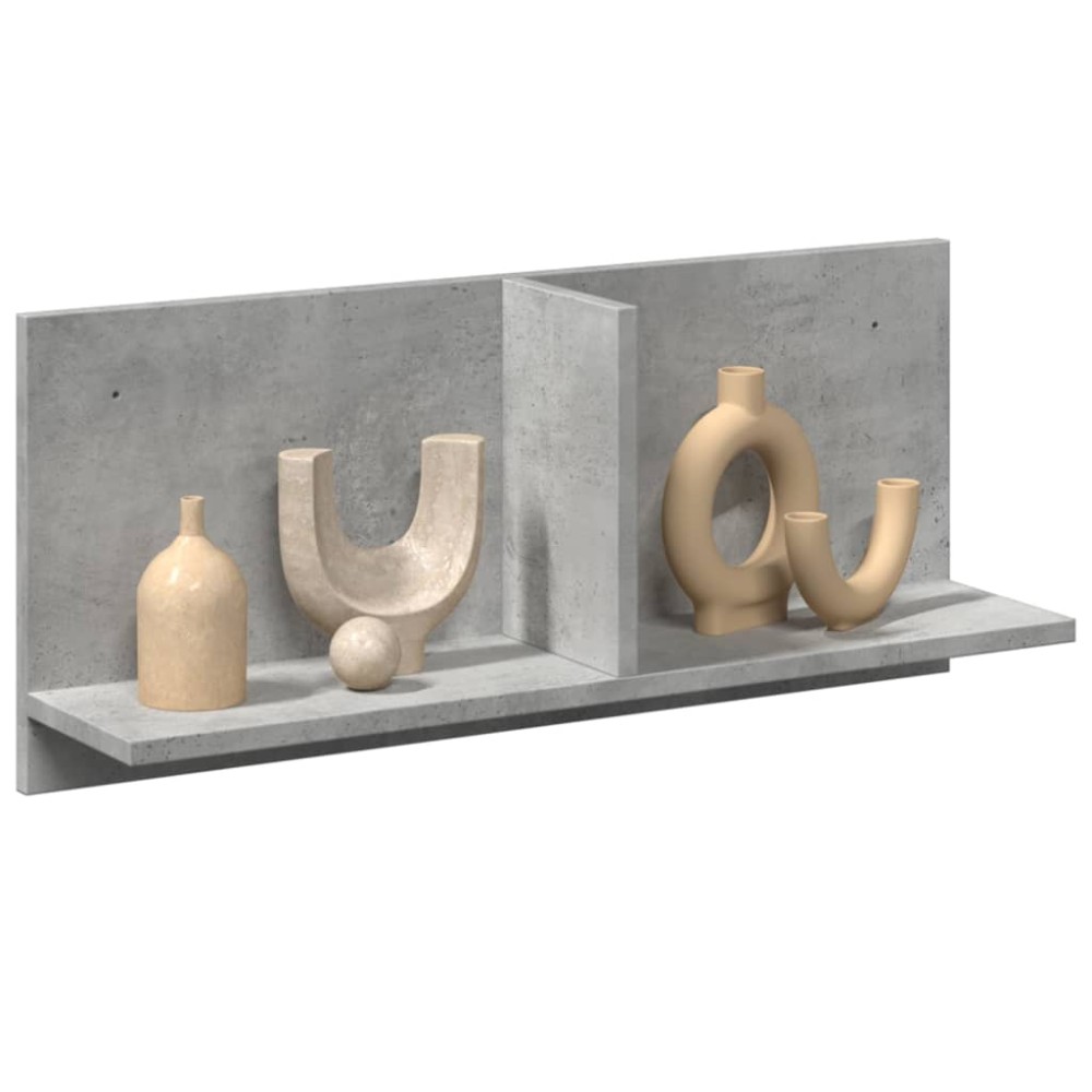 vidaXL Dulap de perete, gri beton, 70x16,5x30 cm, lemn prelucrat
