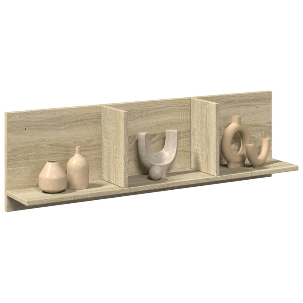 vidaXL Dulap de perete, stejar sonoma, 100x16,5x30 cm, lemn prelucrat